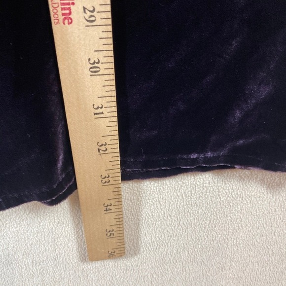 Eileen Fisher Velvet Maxi Skirt PL Purple Formal Fairy Grunge‎ Glam Holiday - Picture 5 of 6
